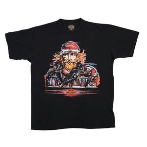 Vintage 1993 Harley-Davidson Paul Smith Holoubek T-Shirt Biloxi Mississippi M